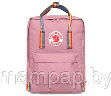 Рюкзак Fjallraven KANKEN Classic Rainbow Розовый  с радужными ручками