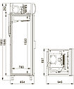 Холодильный шкаф Polair +1…+10 697х945х1960 на 700л., фото 2