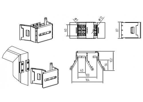 Комплект Алютех SG01.002 для производства откатных консольных ворот до 450 кг и балкой 6 м - фото 2 - id-p129937099