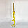 Ваза-подсвечник стеклянная с салфетницей Желтая, фото 2