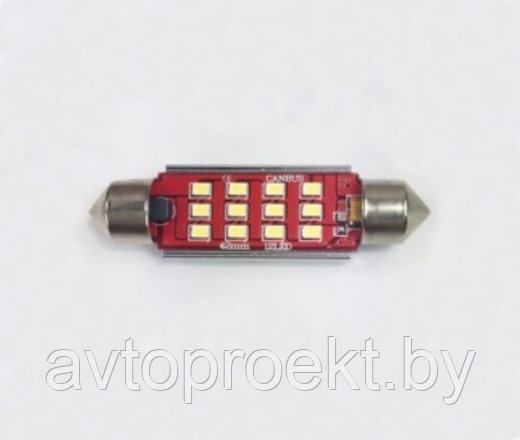 Диоды C10W FS-12SMD-2016 41MM CANBUS 6000K-6500K