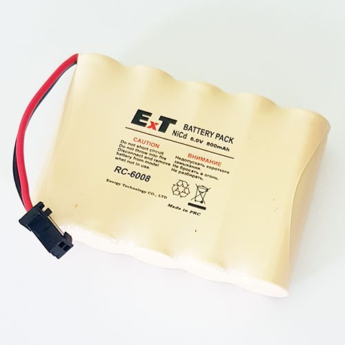 Аккумулятор AA, 6V, Ni-Cd, 800mAh Ext RC-6008 (для радиоуправляемых игрушек)