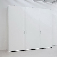 Белый компланарный шкаф, трехдверный Bortoluzzi Slider L для спальни на заказ в Минске