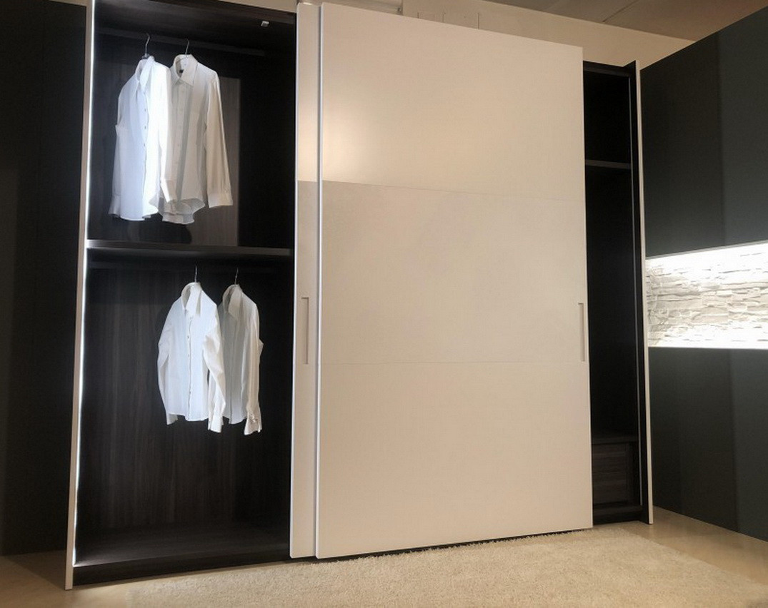 Компланарный шкаф премиум-класса для спальни SLIDER Bortoluzzi (Бортолуцци) с подсветкой - фото 3 - id-p129947172