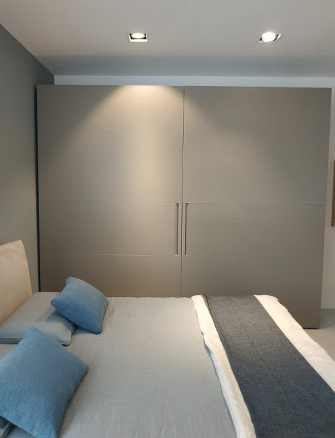 Современный компланарный шкаф для спальни SLIDER Bortoluzzi (Бортолуцци), фасады матовый МДФ - фото 1 - id-p129947176