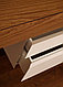 Компланарный шкаф Бортолуцци с вставкой из шпона, эксклюзивными ручками, стол по индивидуальному проекту, фото 10