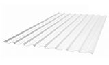 Профилированный лист. Профилированный поликарбонат МП-20 1,0 мм, прозрачный 1150х2000мм Royalplast, фото 5