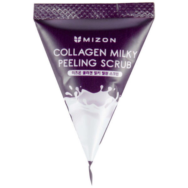 Mizon Collagen Milky Peeling Scrub Скраб для лица с коллагеном и молочным белком, 7 мл