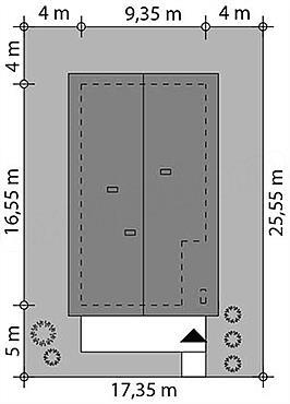 Проект загородного дома с мансардой и террасой Р-14 - фото 5 - id-p129950434