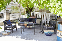 Набор мебели Delano Set (два кресла,скамья 3х местная,столик), графит, фото 1
