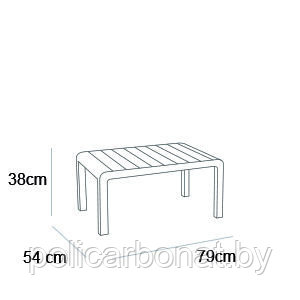 Набор мебели Delano Set (два кресла,скамья 3х местная,столик), графит - фото 2 - id-p129465225