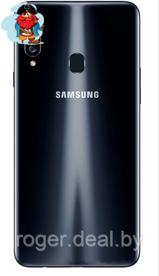 Задняя крышка (корпус) для Samsung Galaxy A20s (SM-A205U), цвет: черный - фото 1 - id-p129964785