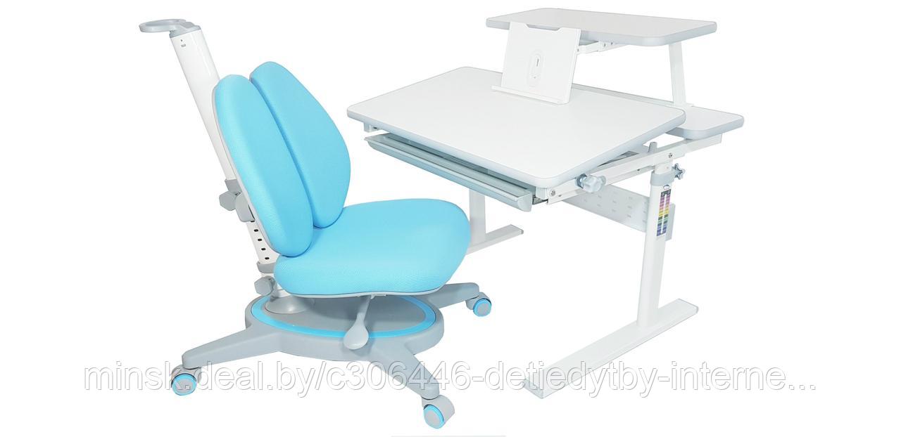 Растущая парта Study Desk E202S + стул Smart DUO MC204 голубой