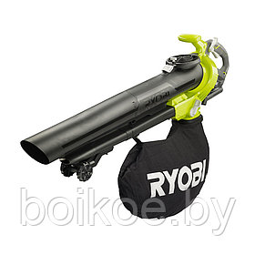 Воздуходувка-пылесос садовая аккумуляторная RYOBI RBV36B (36 В, без батареи, бесщеточная)