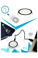 Аккумулятор беспроводной круглый для смартфонов с Micro USB разъемом Bradex SU 0049 Белый