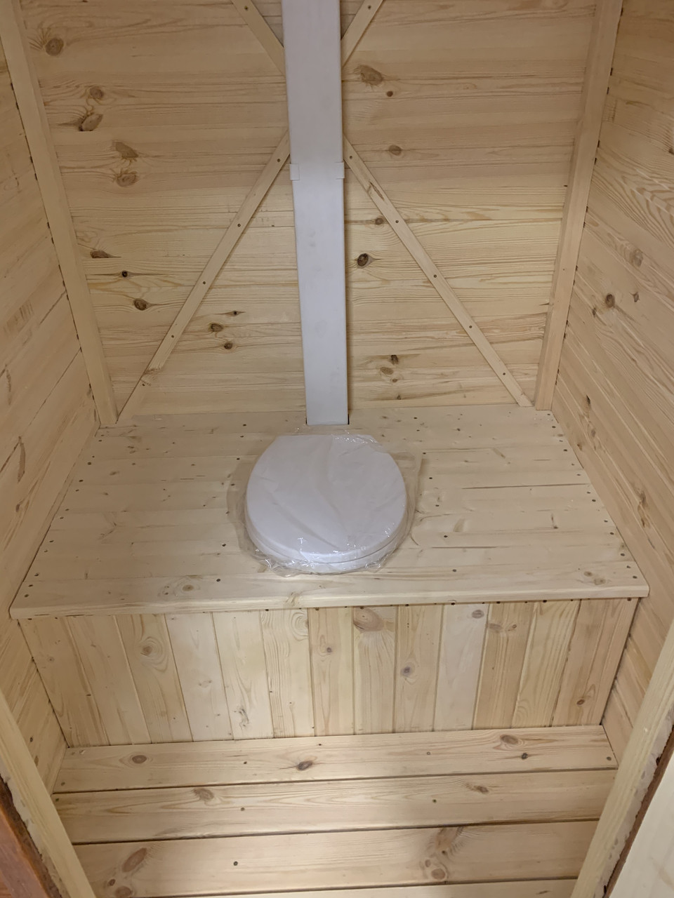 Туалет деревянный для дачи - фото 3 - id-p129983250