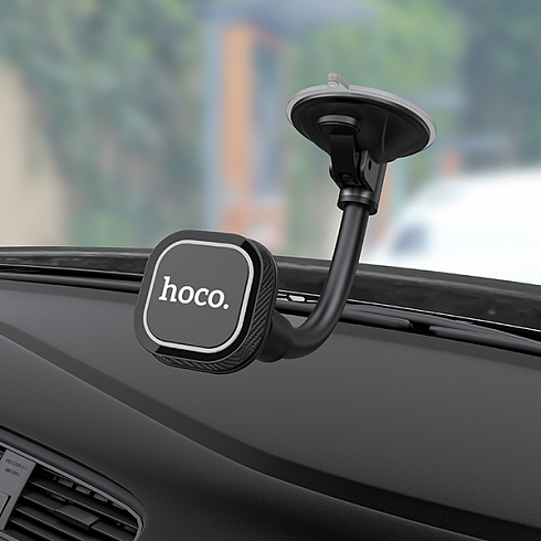 Автомобильный магнитный держатель на присоске EXPERTS HOCO "CA55" для мобильного телефона, черный - фото 5 - id-p126327671