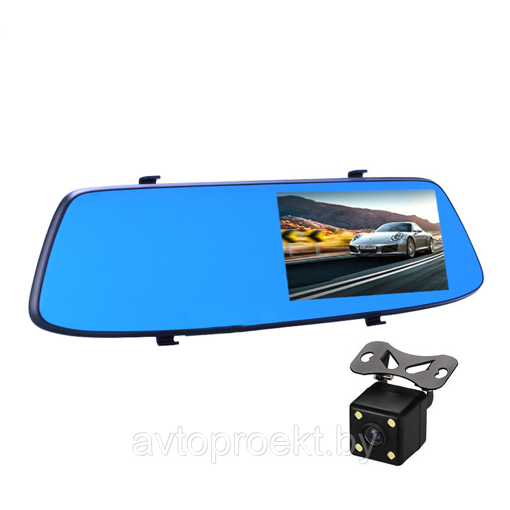 Зеркало регистратор ProFit 5.5" сенсорный экран с парковочной камерой - фото 1 - id-p129988267