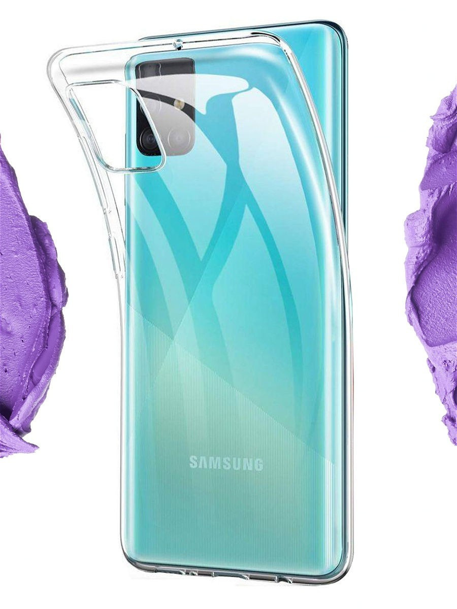 Силиконовый чехол для Samsung Galaxy A31 (2 мм), прозрачный - фото 1 - id-p126327676