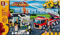 Конструктор Пожар на заправке, QL0220, аналог Лего Сити
