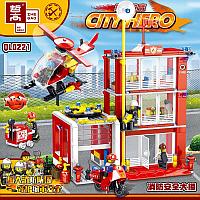 Конструктор Пожарная станция, QL0221, аналог Лего Сити