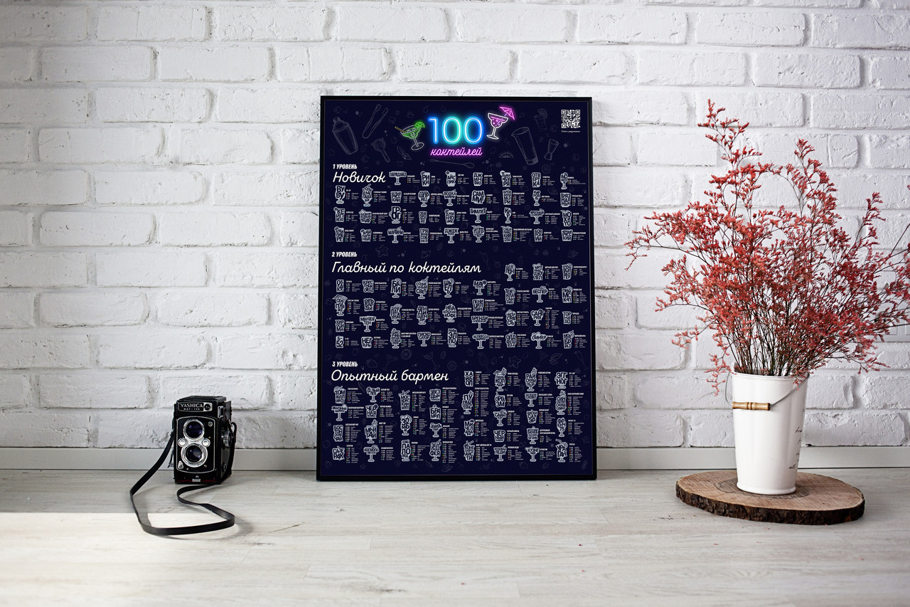 Скретч-плакат "100 коктейлей" - фото 3 - id-p130045310