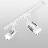 Трековый светильник для однофазного шинопровода Mizar GU10 Черный/золото Белый/серебро