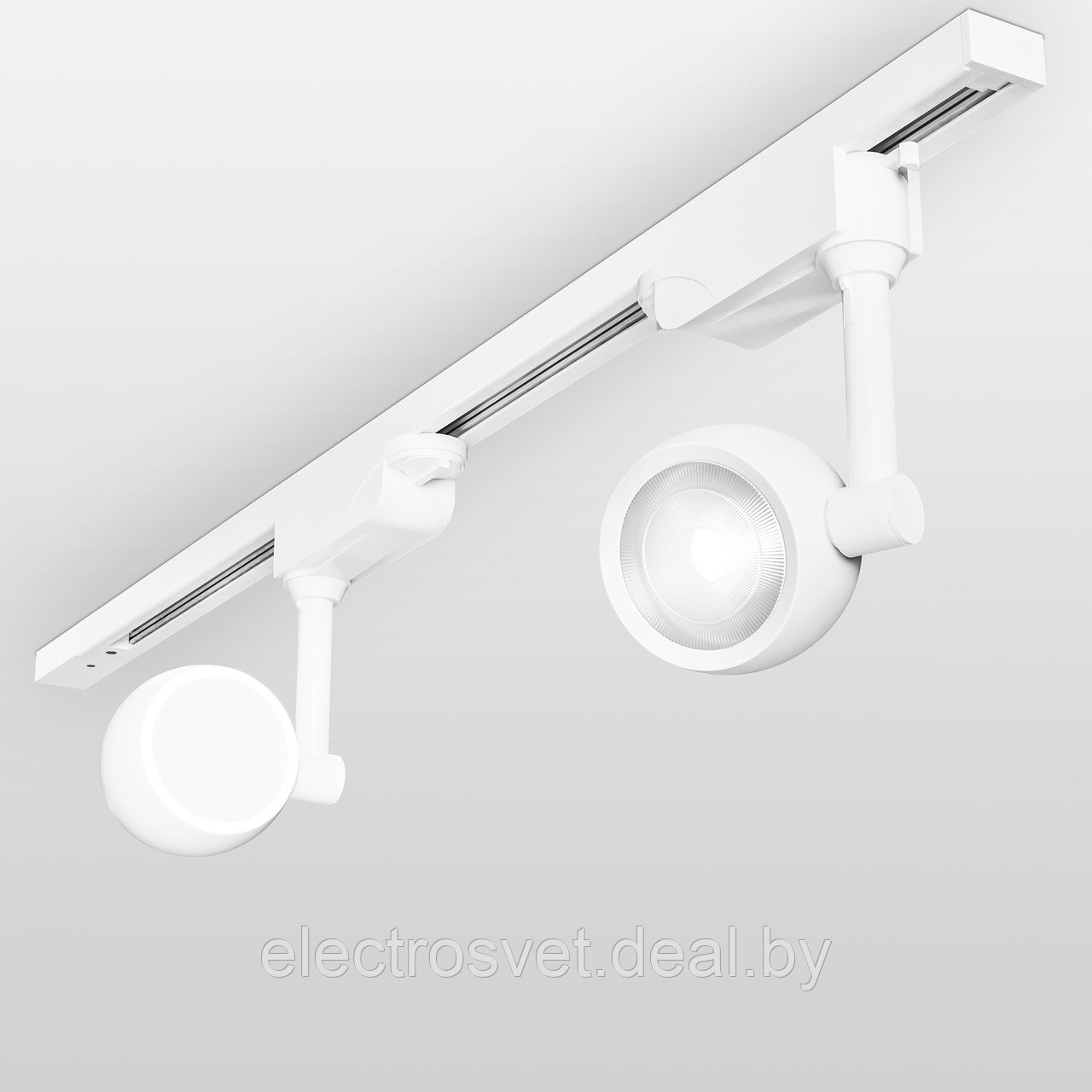 Трековый светодиодный светильник для однофазного шинопровода Oriol белый 12W 4200K - фото 3 - id-p130055903