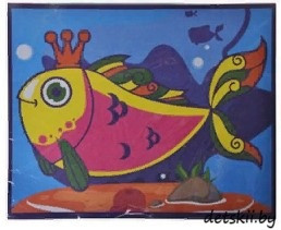 Фреска из сверкающего песка с цветным фоном "Микс", бумага, песок, , 3+, 6 дизайнов Золотая рыбка - фото 1 - id-p130055976