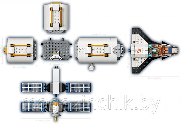 Конструктор Лунная космическая станция Lari 11386 аналог лего Космос 60227 - фото 3 - id-p130056408