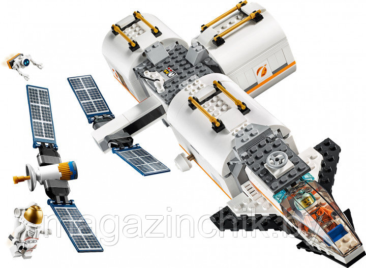 Конструктор Лунная космическая станция Lari 11386 аналог лего Космос 60227 - фото 5 - id-p130056408