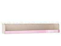 Полка Юниор-3 (мульт) - Дуб / розовый металлик