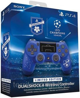 Джойстик PS4 DualShock 4 F.C. синий Limited Edition V2 Оригинал - фото 1 - id-p73921244