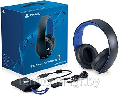 Беспроводная гарнитура Gold v1 для PS4 (Gold Wireless Headset) Оригинал