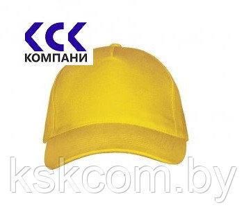 Бейсболка , 100% x/б (Желтый)