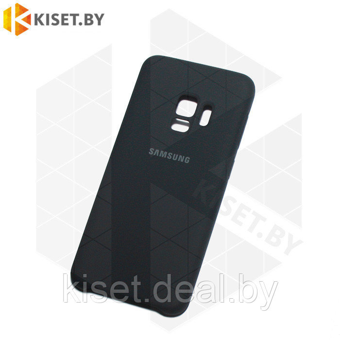 Soft-touch бампер Silicone Cover для Samsung Galaxy S9 (G960) черный - фото 1 - id-p130116863