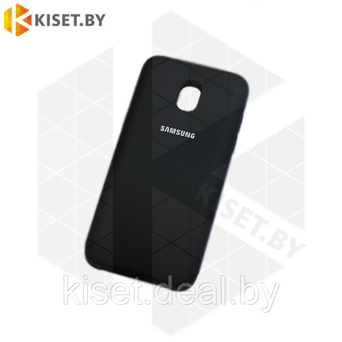 Soft-touch бампер Silicone Cover для Samsung Galaxy J3 (2018) черный - фото 1 - id-p130116972