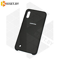 Soft-touch бампер Silicone Cover для Samsung Galaxy M10 черный