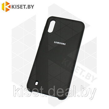 Soft-touch бампер Silicone Cover для Samsung Galaxy M10 черный