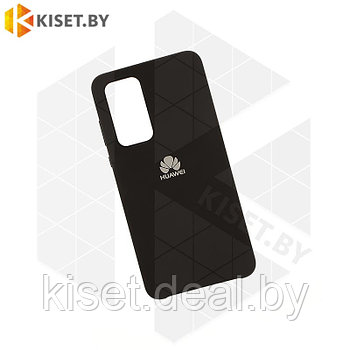Soft-touch бампер KST Silicone Cover для Huawei P40 черный