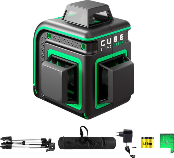 Лазерный нивелир ADA Instruments Cube 3-360 Green Professional Edition А00573 - фото 1 - id-p130136007