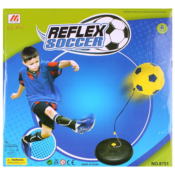 Тренажёр для футбола детский с пластиковой подставкой d-32см - фото 1 - id-p130167019
