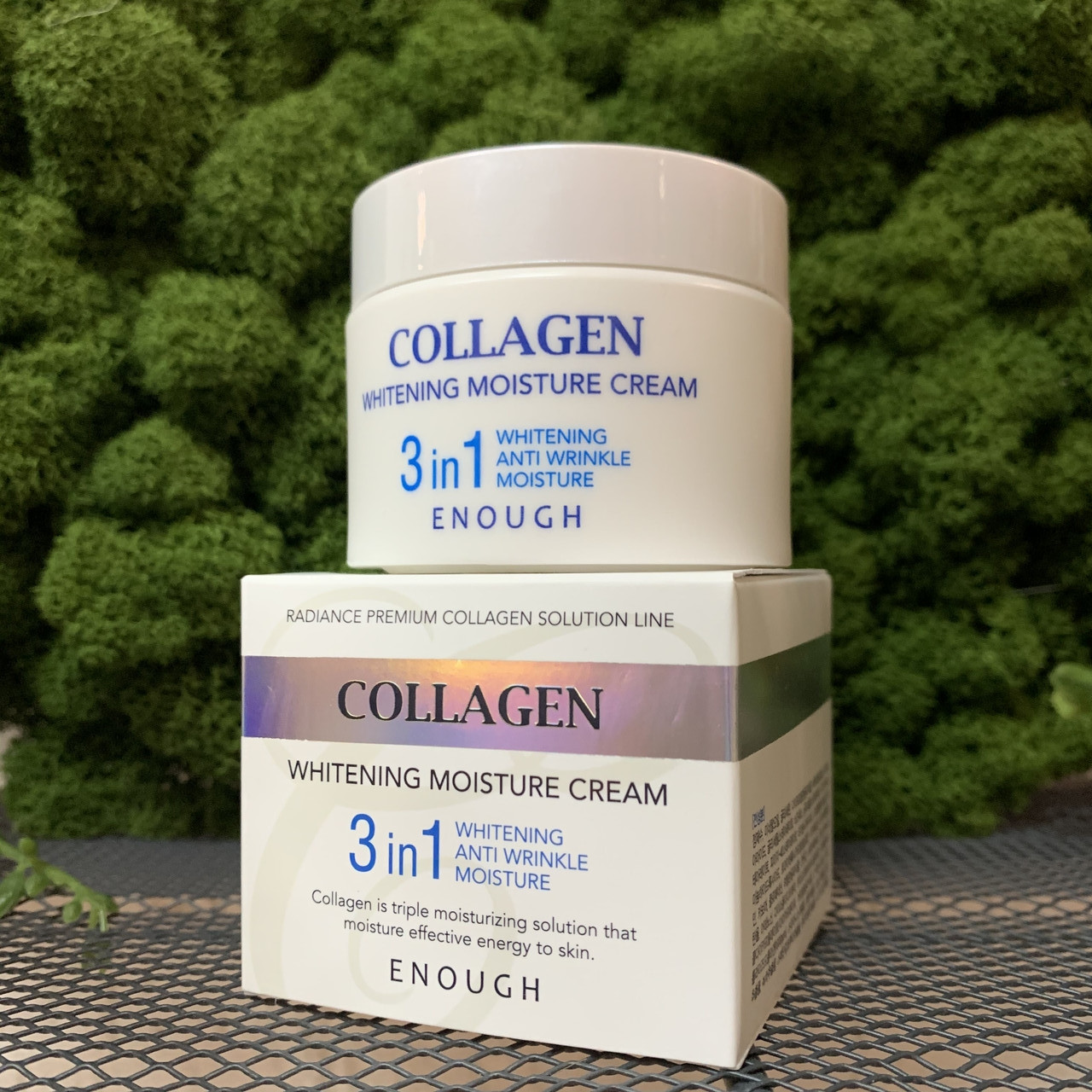 Крем для лица с коллагеном увлажняющий Enough Collagen 3 in 1 Whitening Moisture Cream, 50 мл