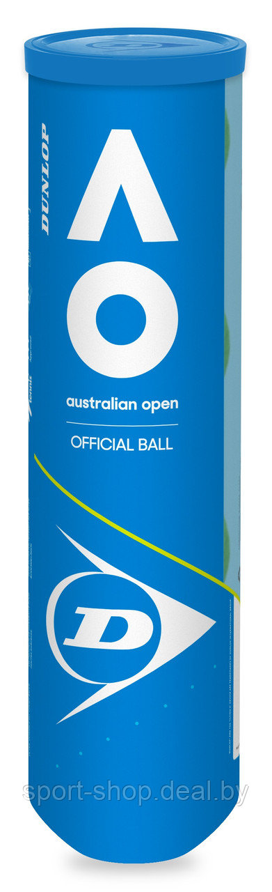 Мячи для большого тенниса DUNLOP Australian open UpperMid ITF (622DN601355) 4 шт.,мячи для большой тенниса - фото 1 - id-p130174353