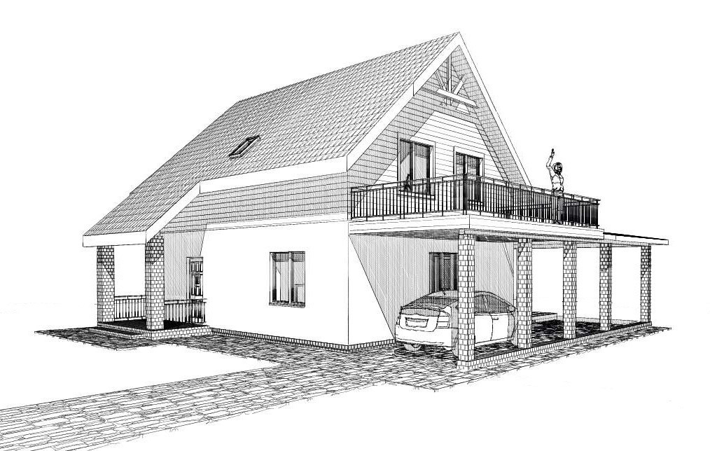 Индивидуальный проект дома по вашим эскизам Р-25 - фото 5 - id-p130175720