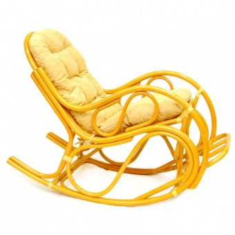 Кресло-качалка с подножкой 05/17 М (подушка шенилл) - фото 1 - id-p130182334