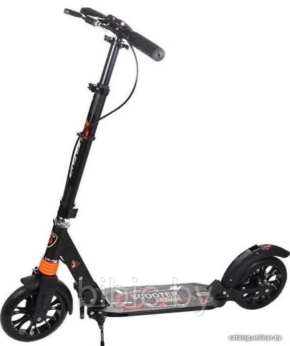 Самокат двухколесный Urban Scooter 116D с дисковым тормозом и 2 амортизаторами - фото 2 - id-p130187256