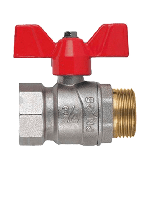 Шаровый кран F.I.V PERFECTA полнопроходной ВН 1/2" красный