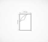 Пластиковая рамка для перекидной системы INFOFRAME, фото 3