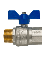 Шаровый кран F.I.V EVOLUTION полнопроходной ВН 3/4" синий